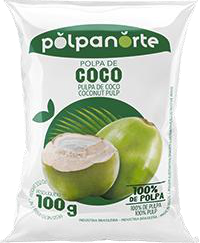 Pulpa de coco Pulpa congelada 100 g