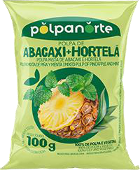 Pulpa de piña y menta Pulpa congelada 100 g